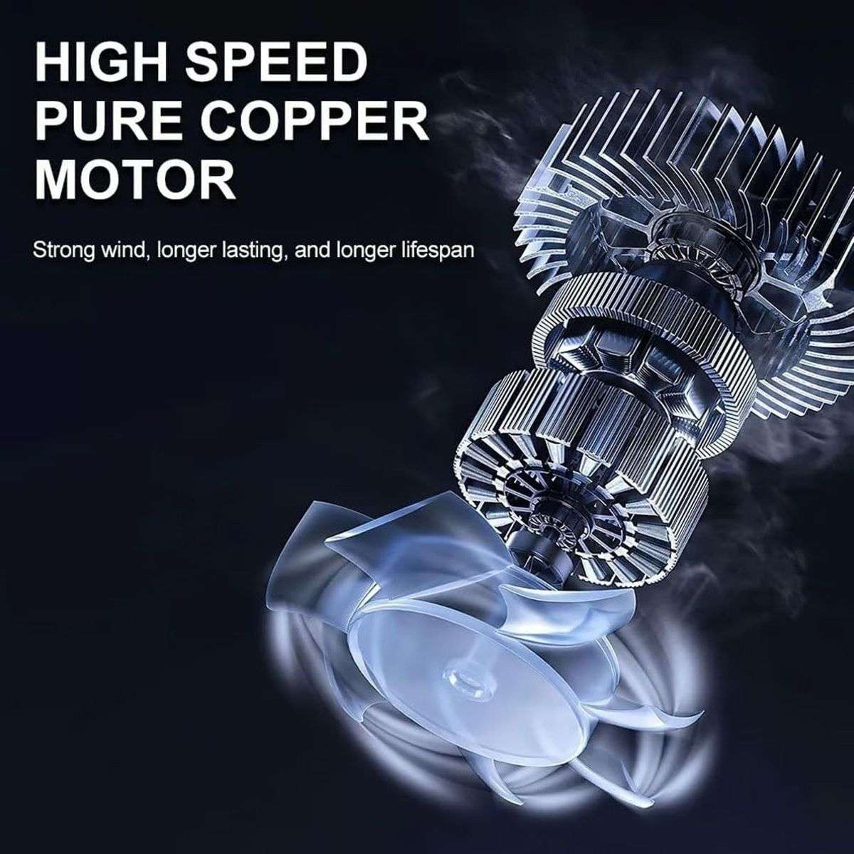 High Power Cordless Turbo Fan Blower With 2 x Battery Charger & Gloves