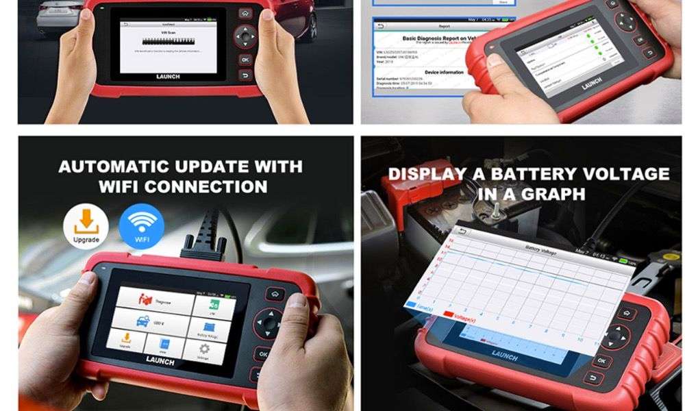 Launch Creader CRP123X OBD2 Engine/Transmission/ABS/SRS Diagnostic Scanner(Parallel Import) OPEN BOX