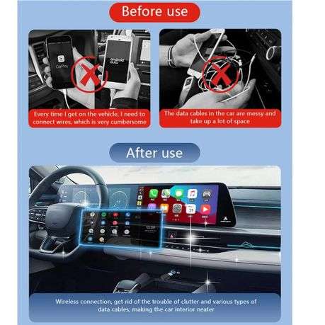 Easy-Connect Wireless CarPlay and Android Auto Adapter - Mini