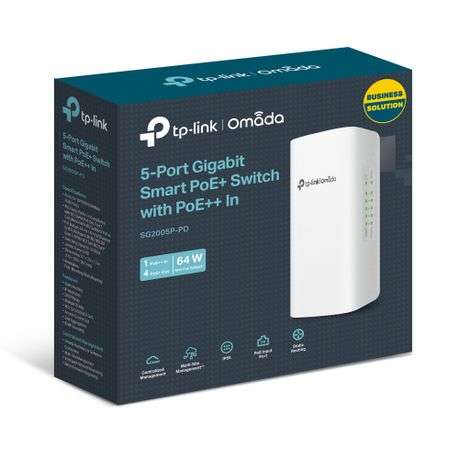Tp-Link - SG2005P-PD Omada 5-Port Gigabit Smart PoE Switch1 In & 4 Out - Tp-Link - SG2005P-PD Oma...