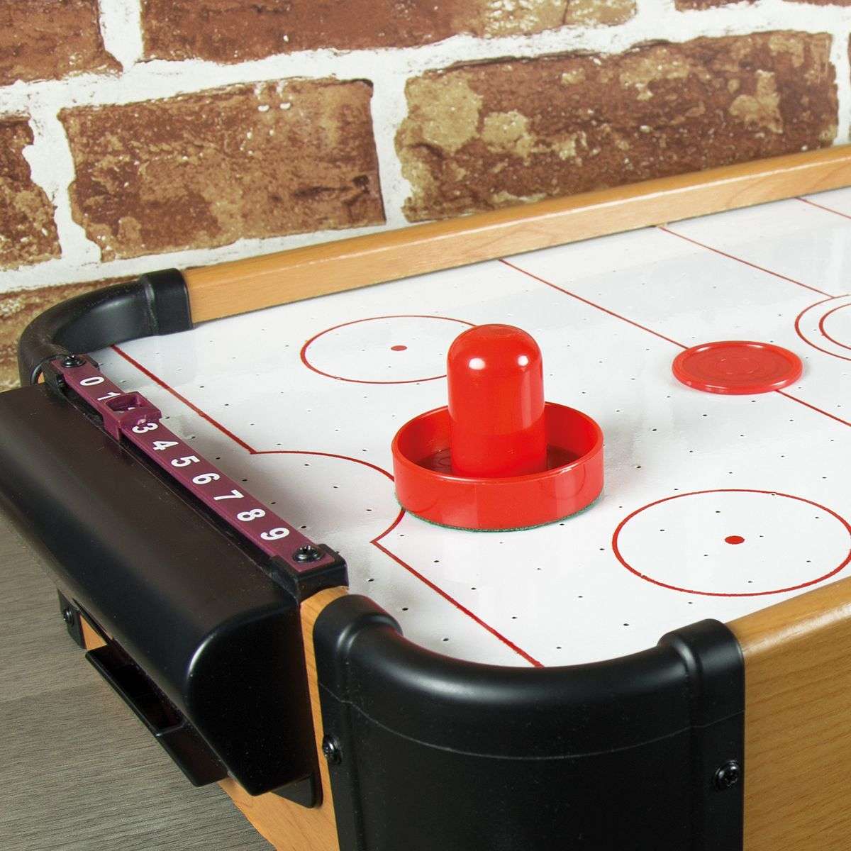 Classic mini tabletop air hockey family game