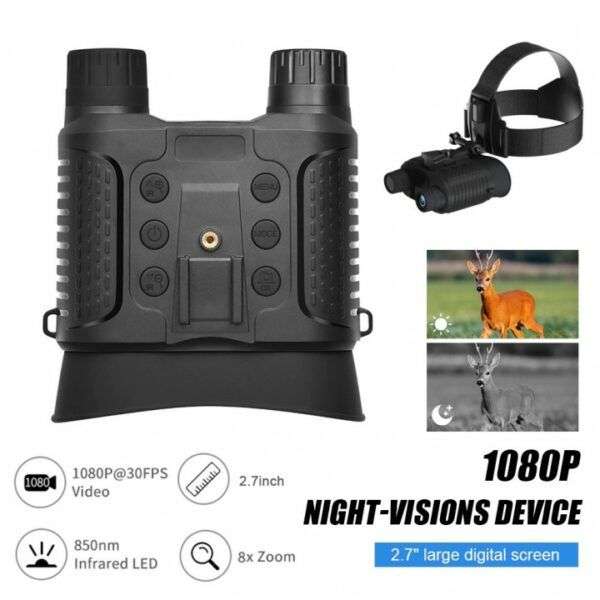 NV8160 Overhead Waterproof Night Vision Binocular Camera With Starlight Sensor 1080P
