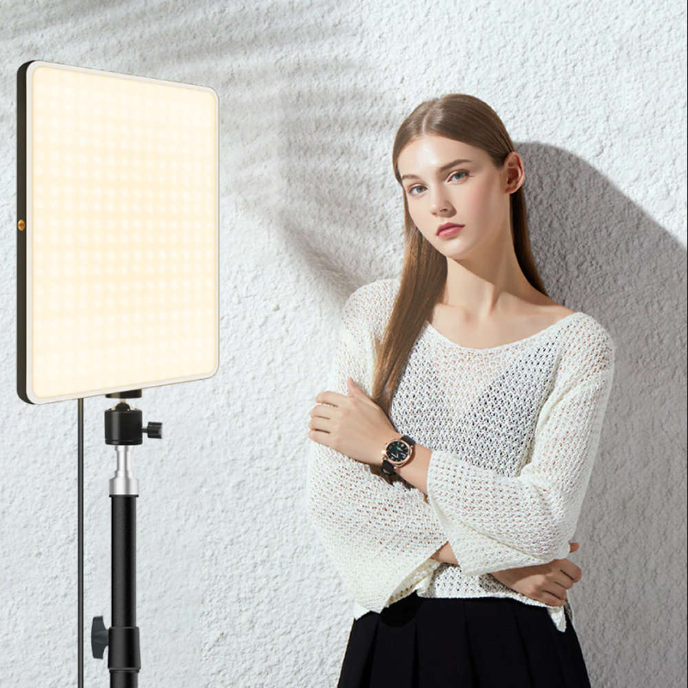 Video and Photography Continuous LED Light With Stand & Remote - A112 - 12 inch