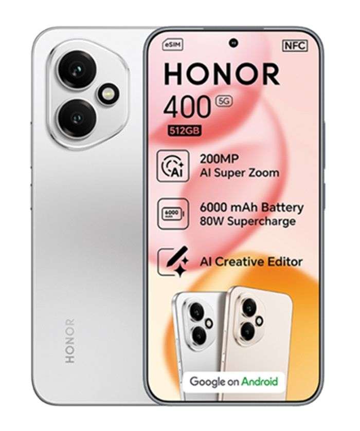 HONOR 400 5G 512GB Dual Sim - Meteor Silver
