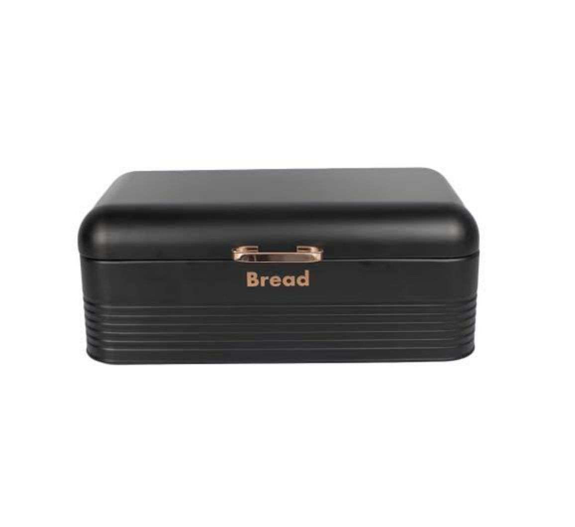 Breadbin Steel Design with 3 Piece Matching Canister Set