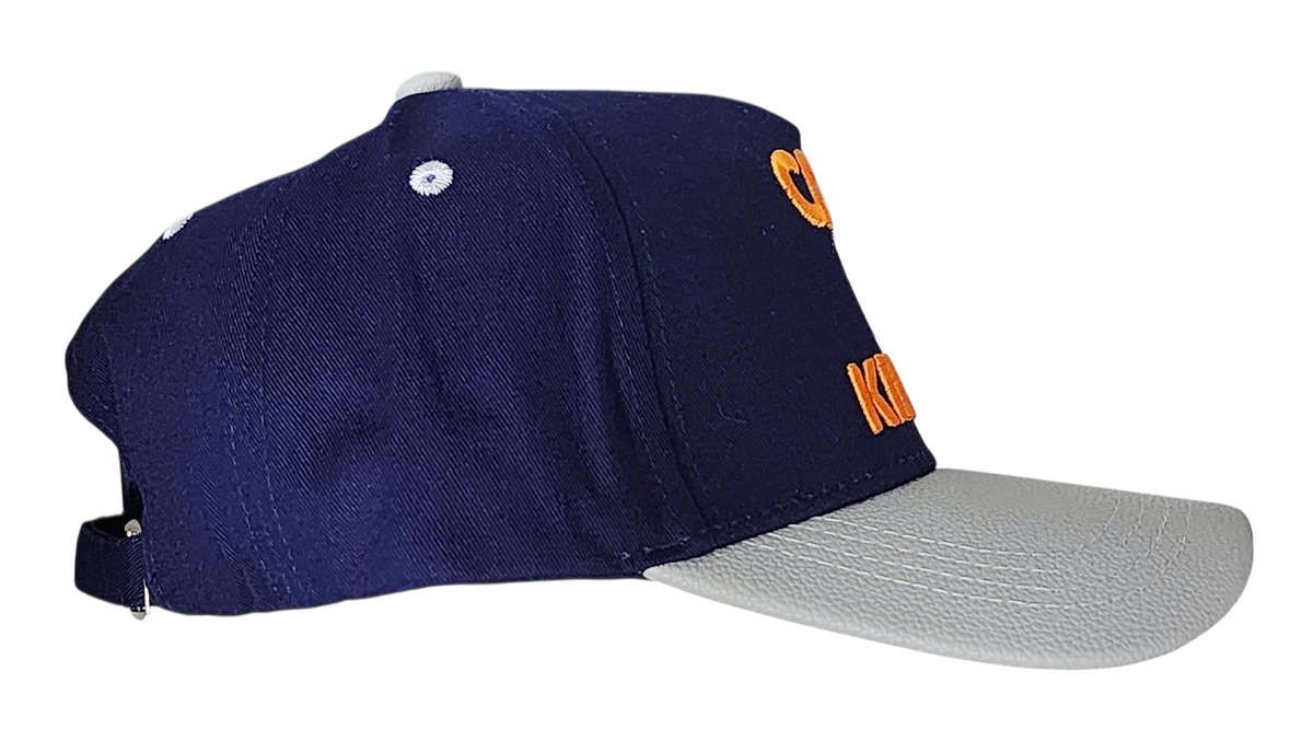 Carp King Snapback Cap - Blue, Grey