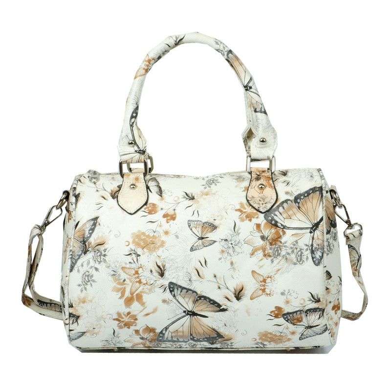 Charlize Butterfly Hand Bag - White