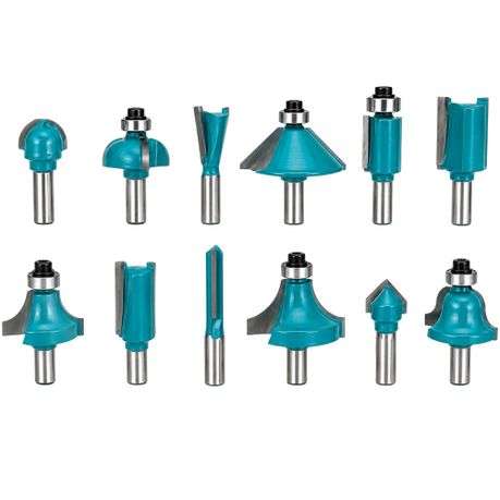 Total tools - 12 Pce Assorted Router Bit Set (6mm) in Storage Case - Total tools - 12 Pce Assorte...