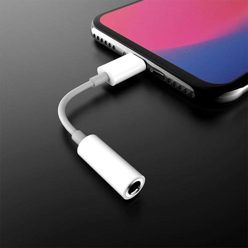Lightning to Headphone Jack 35mm Aux Adapter for iPhone
