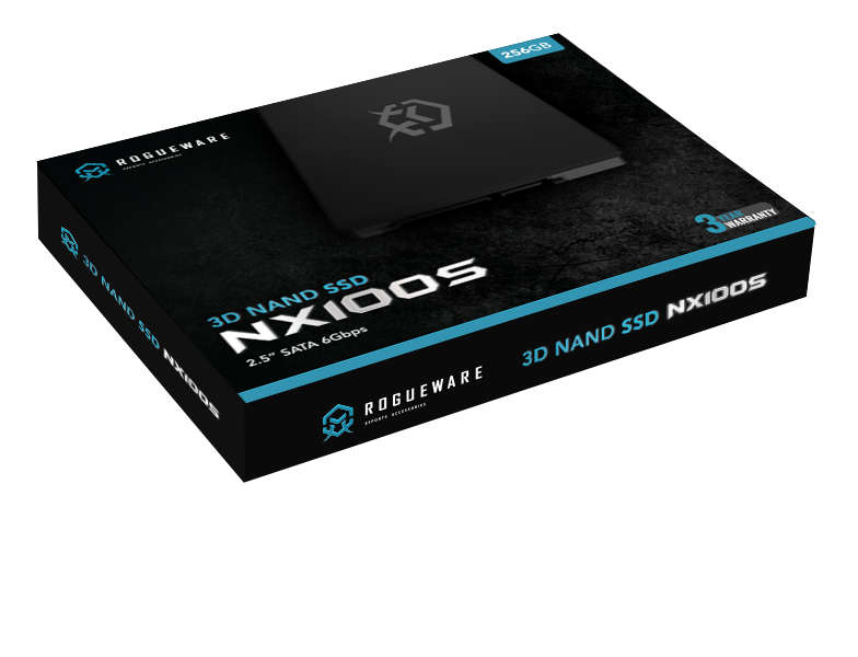 Rogueware NX100S 256GB SATA3 2.5` 3D NAND Solid State Drive