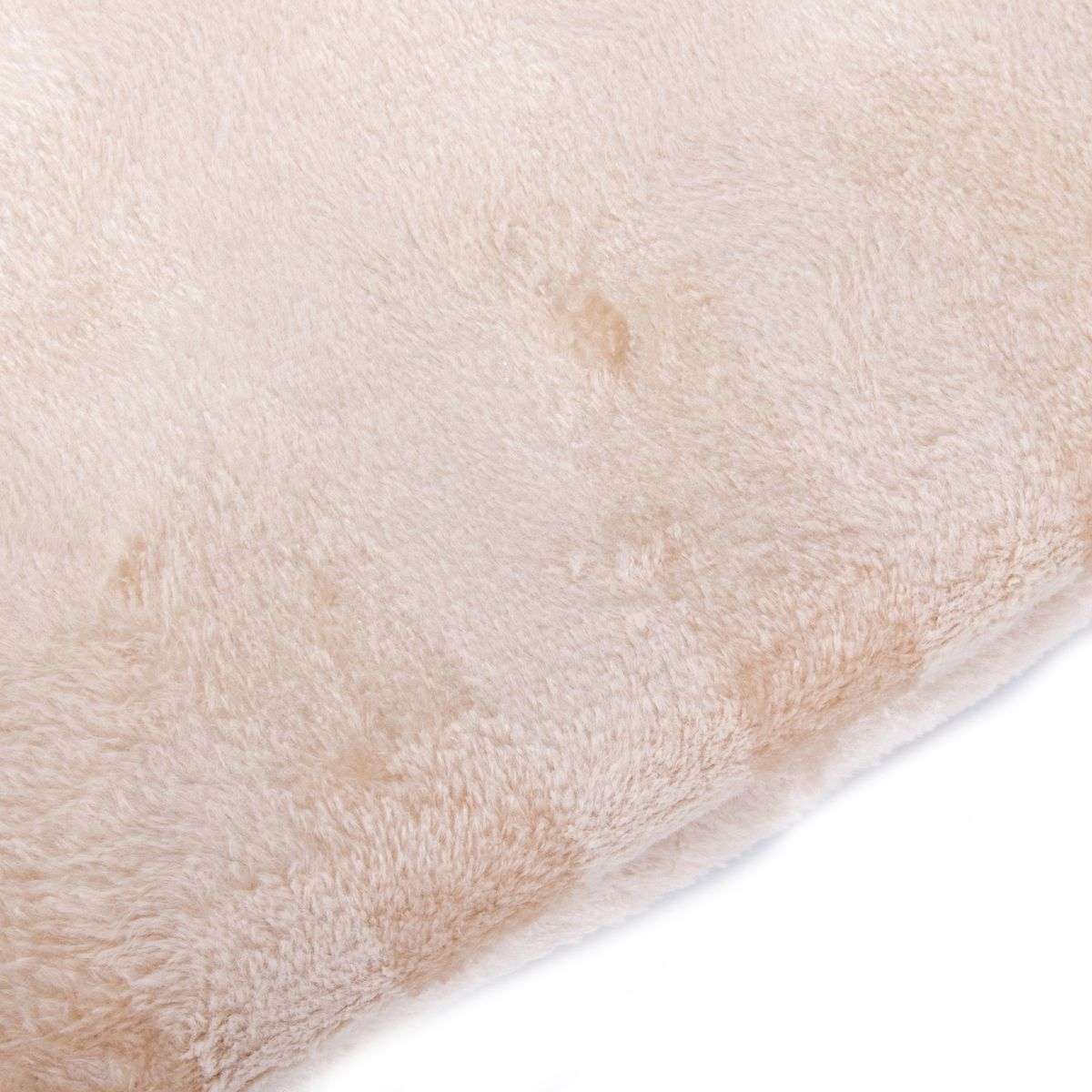 FLEECEX Lightweight Summer Fleece Blanket & Throw-Beige