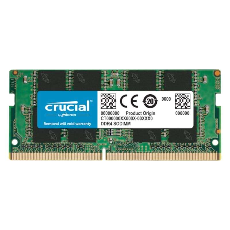 Crucial 8GB DDR4 3200 MHz SO-DIMM Single Ranked Module