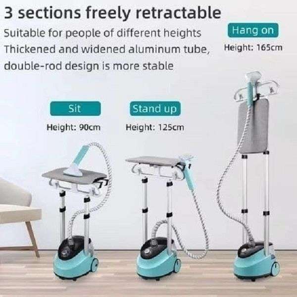 2 In 1 Vertical Garment Steamer and Iron