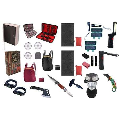 His and Hers 47 Piece Essential Camping Survival Kit