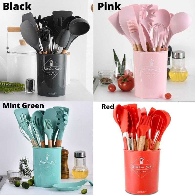 Silicone kitchen utensils