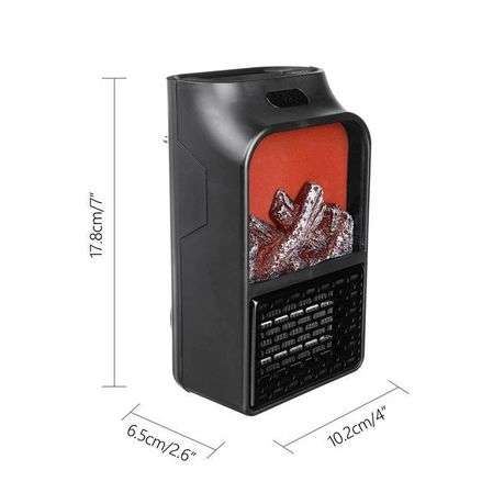 Mini Electric Flame Heater With Remote Control