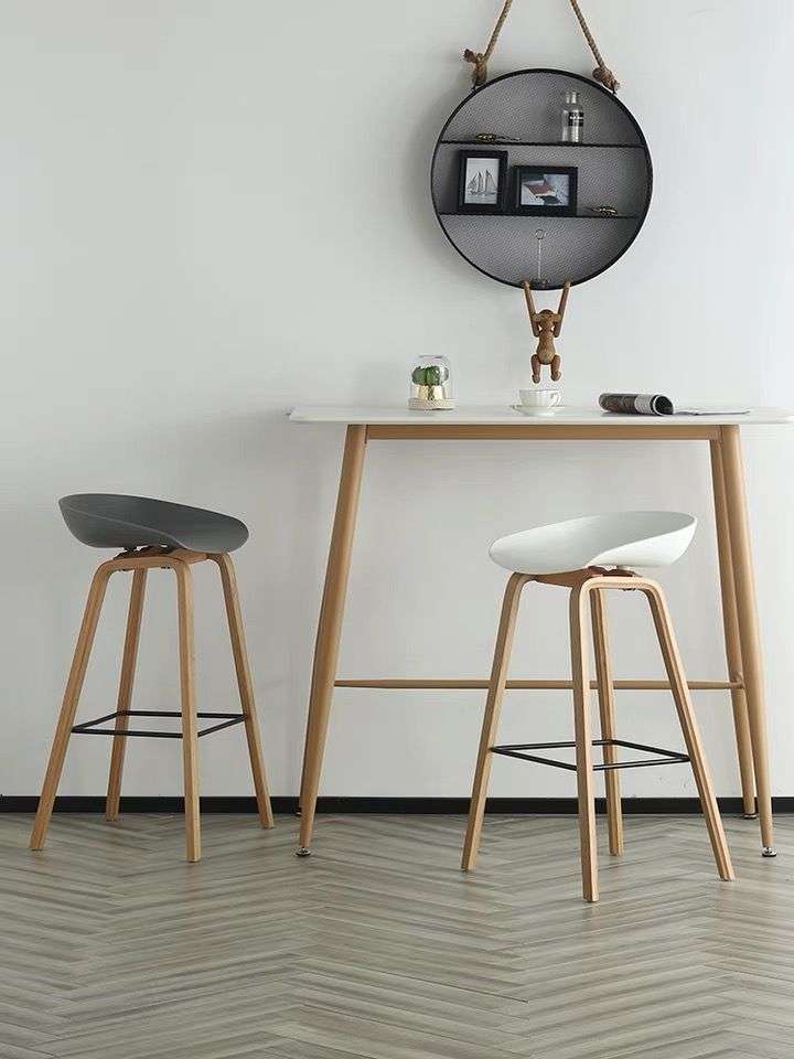 Lifestyle Kitchen/ Bar Stool - White - Set of 2 Chairs