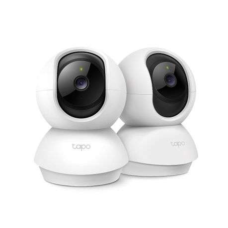 Tp-Link - Tapo C210P2 (2-Pack) Pan/Tilt 2K 3MP Wi-Fi Security Camera - Tp-Link - Tapo C210P2 (2-P...