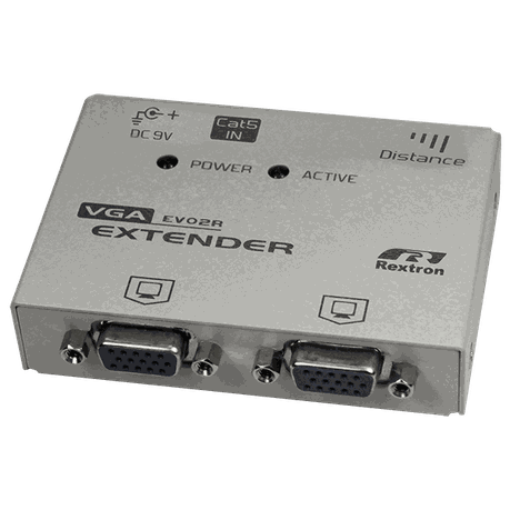 Rextron - 150m Cat5e VGA & Audio Extender - Rextron - 150m Cat5e VGA & Audio Extender