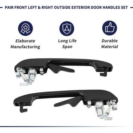 2 Sets Front Left and Right Outer Door Handles with Keys