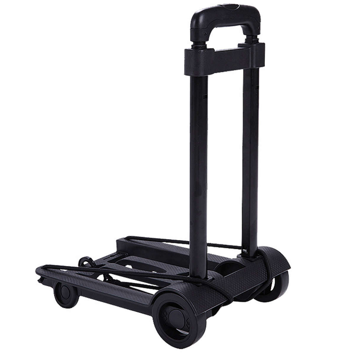 Foldable Hand Truck Dolly with 2 Wheels Portable Trolley Cart Capacity 25kg