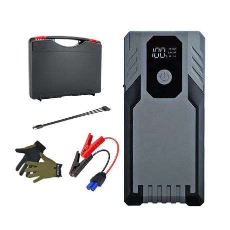 2000A 14800Mah Portable Jump Car starter Kit With Work Gloves & Carry Case