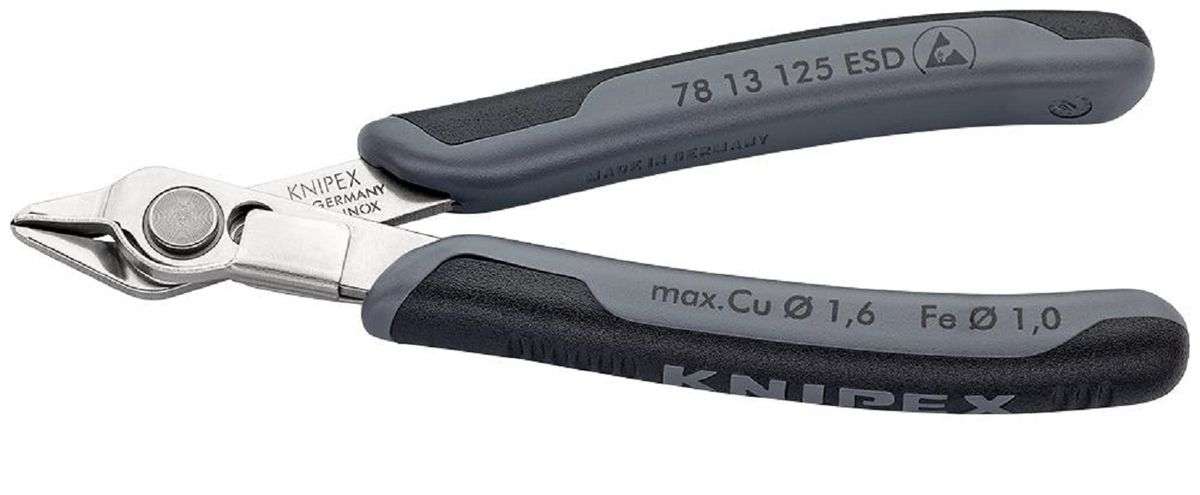Knipex (78 13 125.) Cutter, ESD, Side, 125mm, 1mm