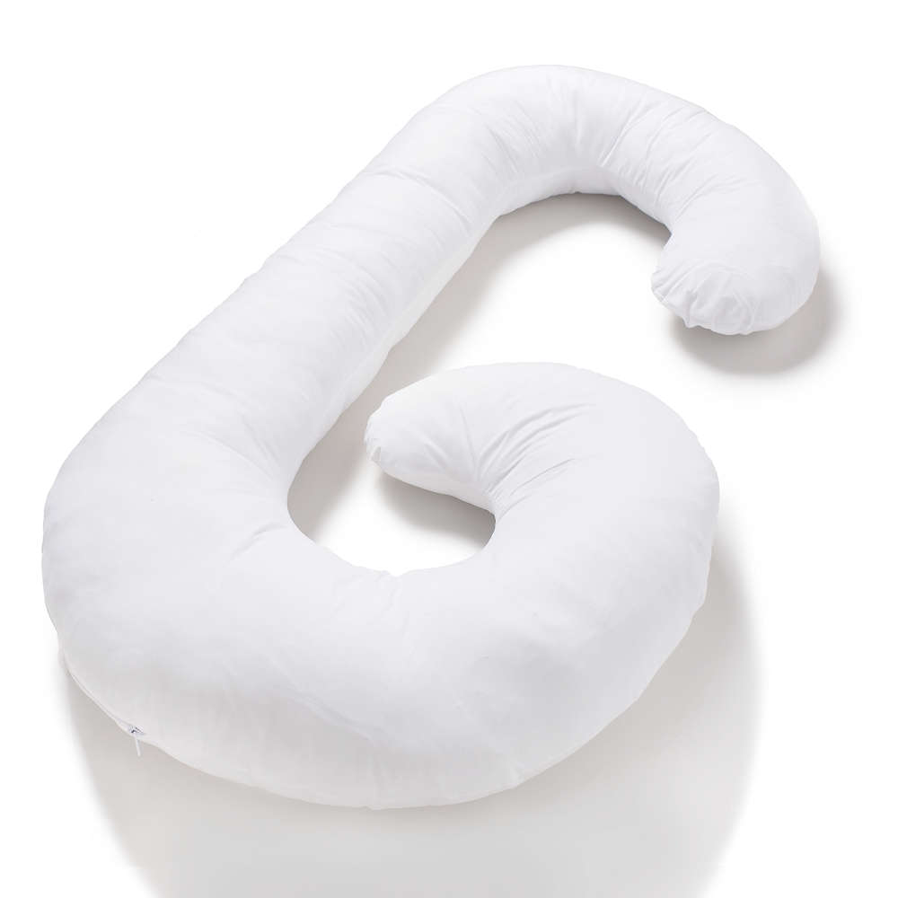 Jack Brown Luxury 2.3kg J-Shape Polyester Down Proof Pregnancy Pillow (DISPLAY MODEL)