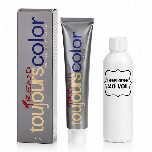 Toujours Trend Permanent Dye 100ml +100ml 20vol Developer - 5.5 Light Mahogany Brown