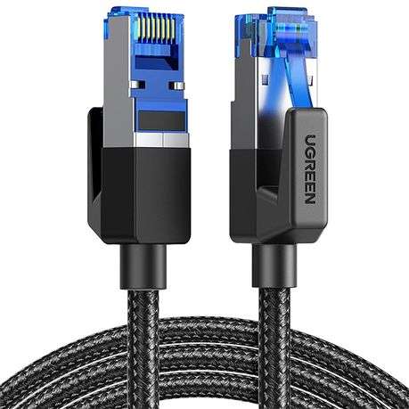 Ugreen - Cat8 Nylon Braided Ethernet Cable - 40Gbps with Modular Plugs - 3m - Ugreen - Cat8 Nylon...