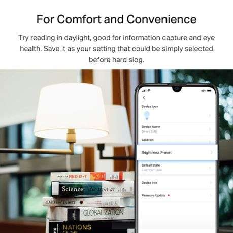 Tp-Link - Tapo L520E Smart WiFi Light Bulb - Dimmable Daylight, Voice Control - Tp-Link - Tapo L5...