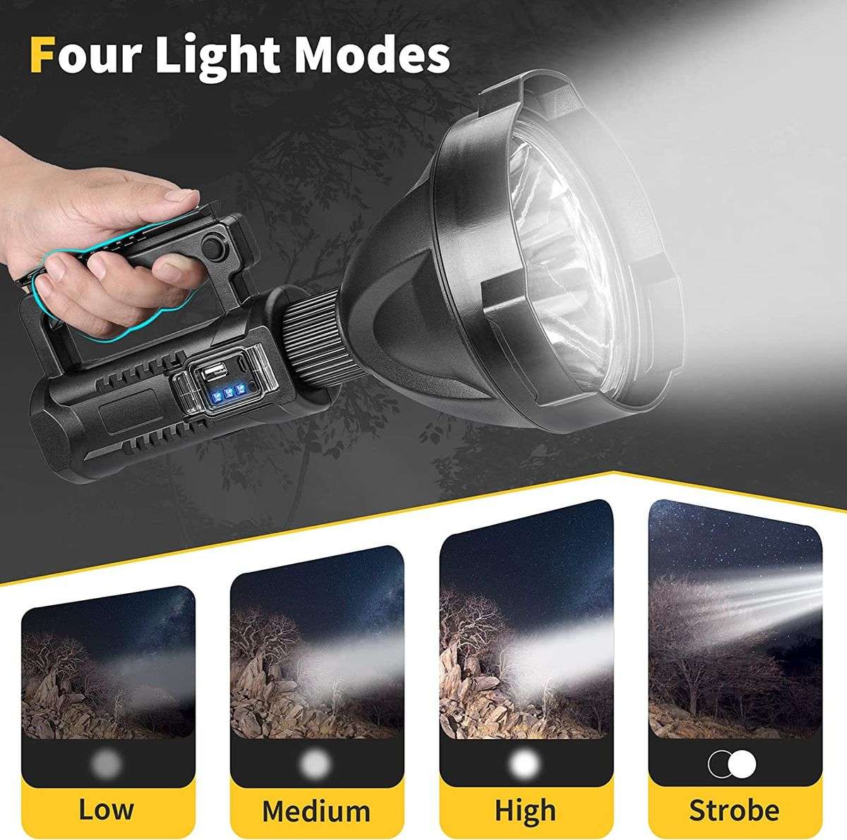 Multifunctional LED Pistol Light with Tripod Stand