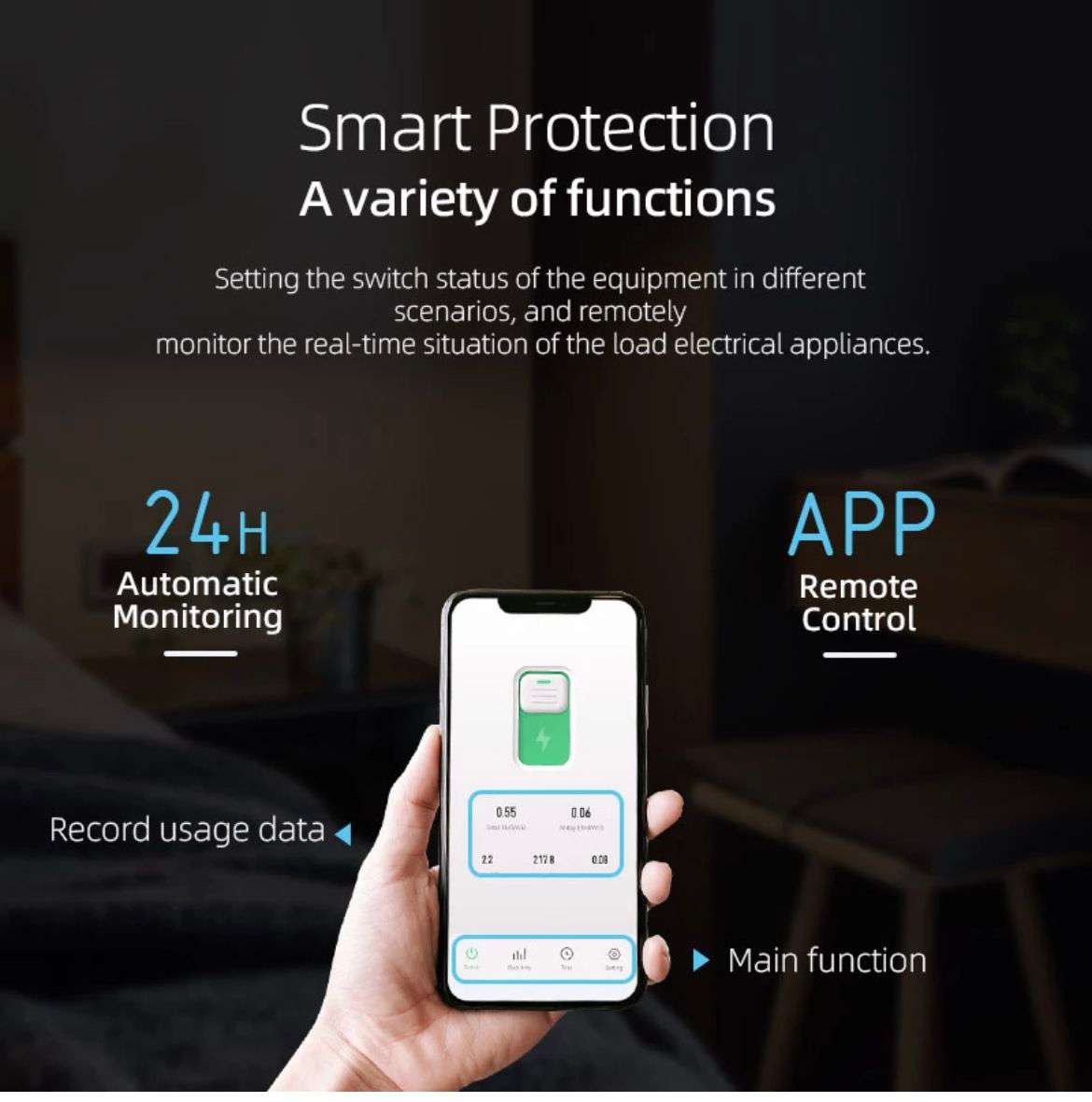 Smart WiFi Geyser timer-with energy  -Smart Life/Tuya app