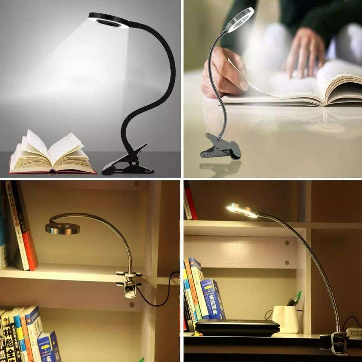 LED Clip Light Eye Protection Reading Lights Desk Lamp USB Bedside lamp