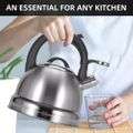 3L Stainless Steel Whistling Kettle Stovetop Kettle for Gas Electric