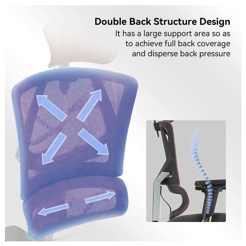 Office Chairs -  Mesh Swivel Revolving Mesh Computer Chairs -Black Colour