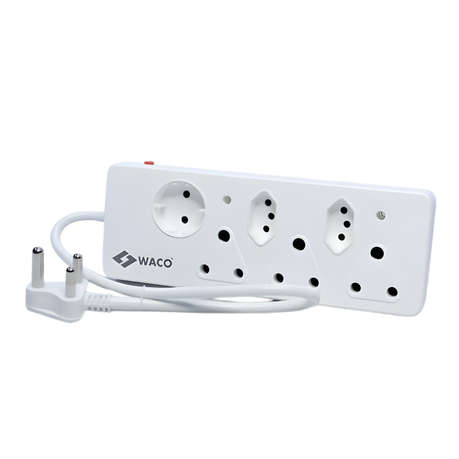 Waco - 6 Way Multiplug with Shutters - Waco - 6 Way Multiplug with Shutters