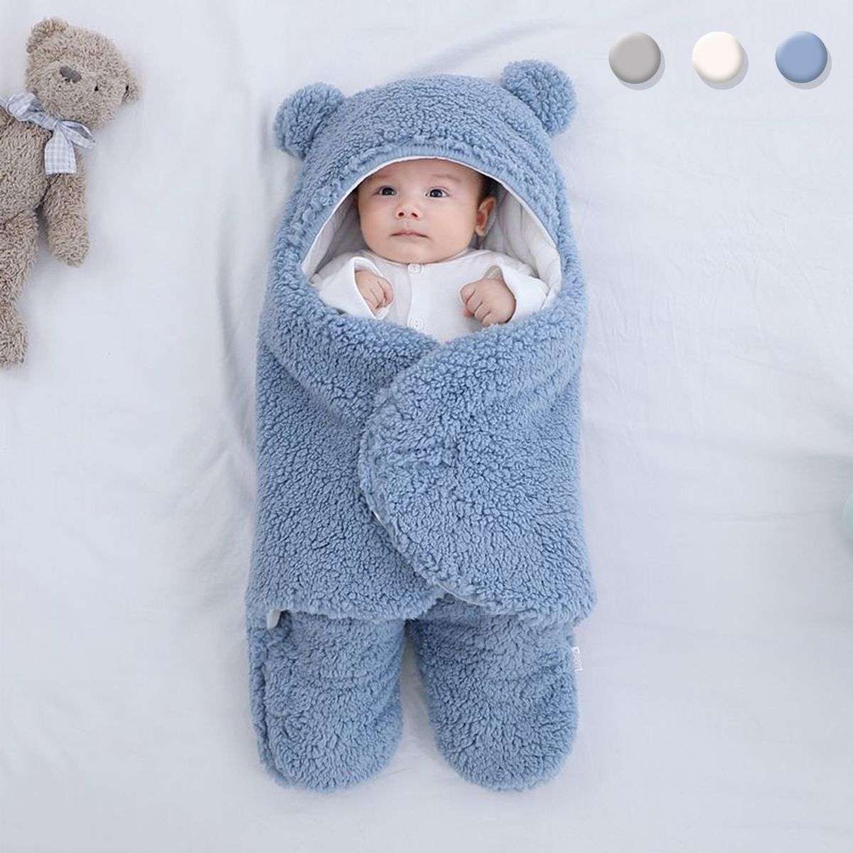 Baby Bear Warm Sleeping Bag Frees Up Hands and Feet