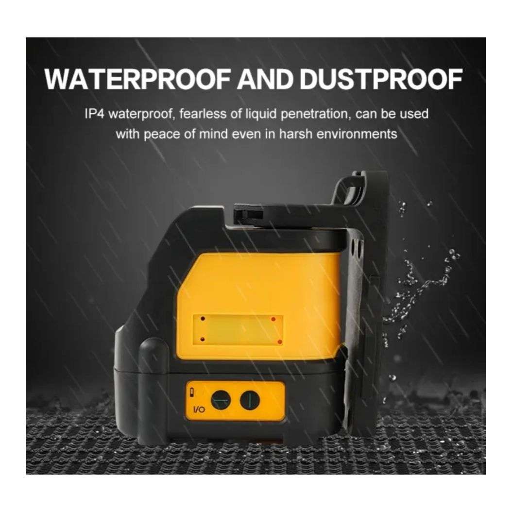 0-15m Compact Self-Leveling Laser Line With Case 3 Batteries & Work Gloves