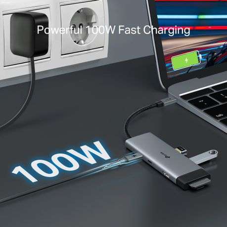 Tp-Link - UH7020C USB Type-C 7-in-1 Hub, 1xHDMI+1xSD+1xmicroSD+1xPD+1xTypeC/A - Tp-Link - UH7020C...