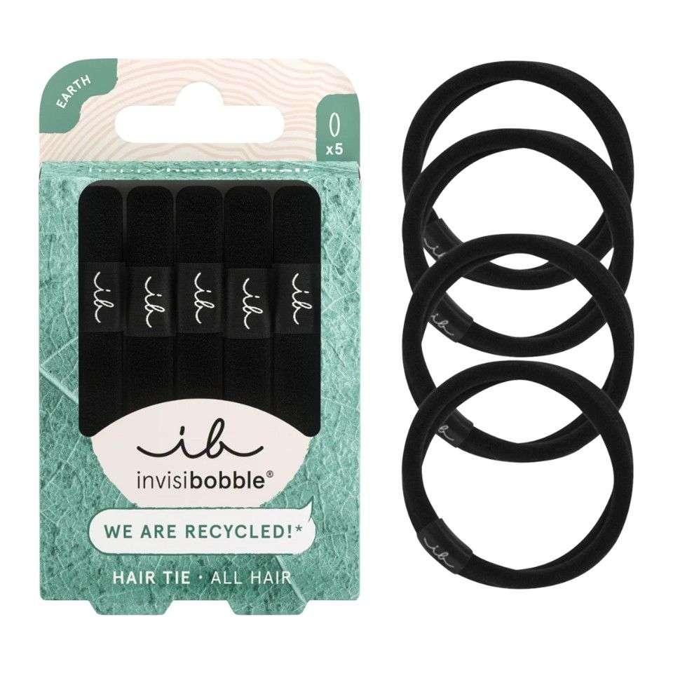 Invisibobble - Hair Tie Black 5-Piece