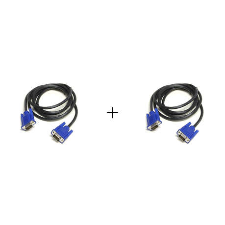 VGA cable Male 2 Male - 2 pack
