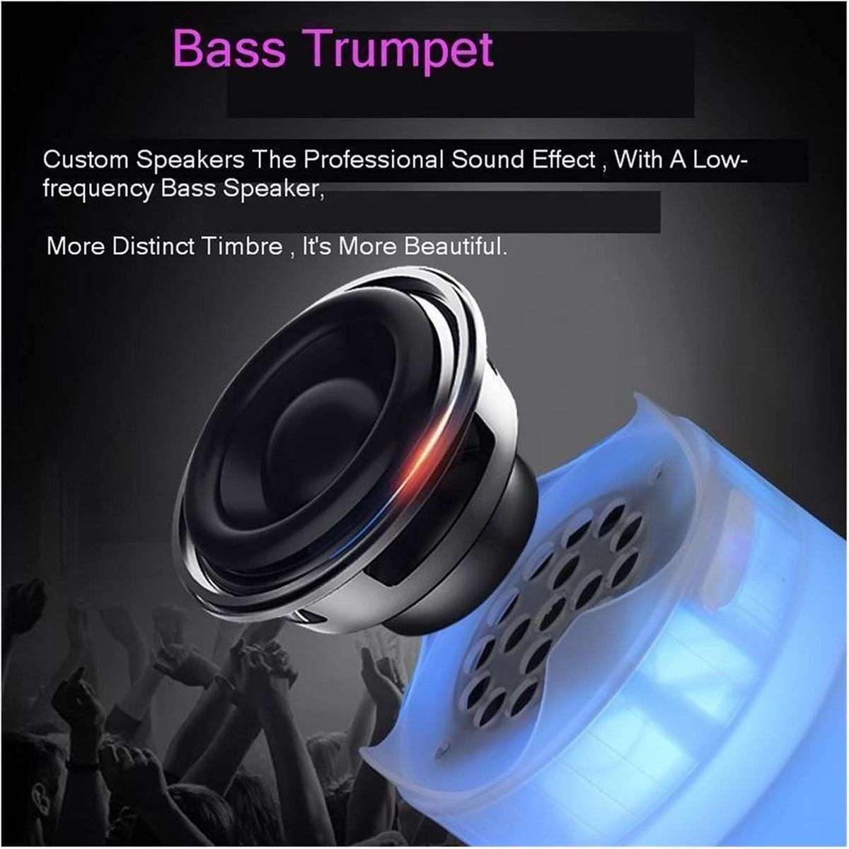 5L Ice Bucket Wireless Bluetooth Multicolor LED Rechargeable Party Speaker