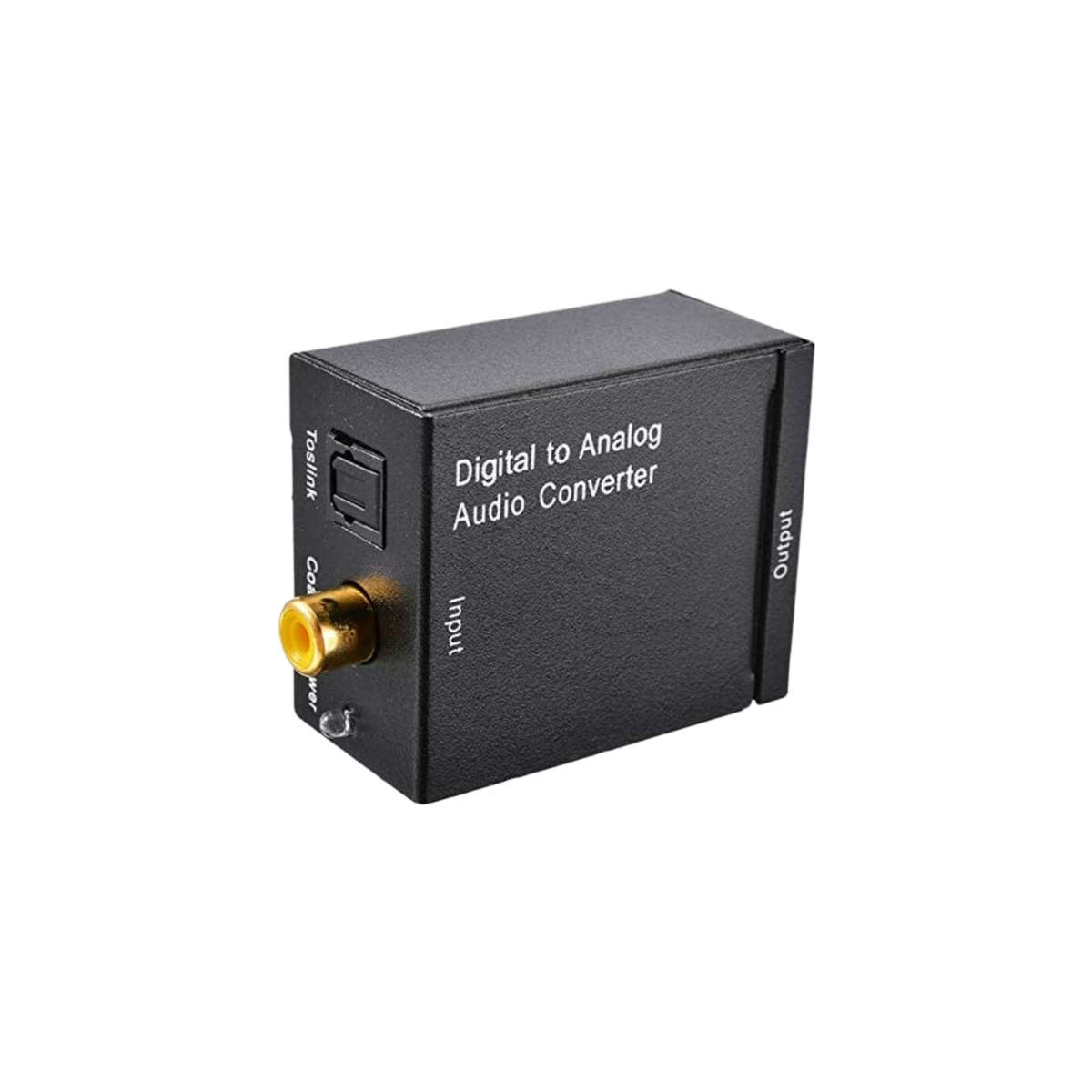 Digital to Analog Audio Converter - Optical to RCA Adapter for Stereo Sound