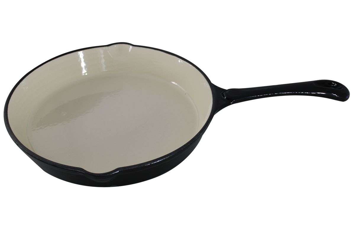 LMA 7 piece Cast Iron Dutch Oven Cookware Set - Black