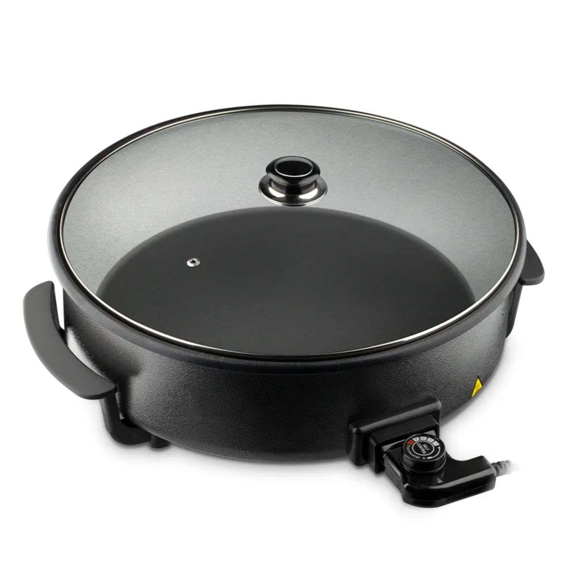 Black Non-Stick Electric Pizza Pan - 1500W