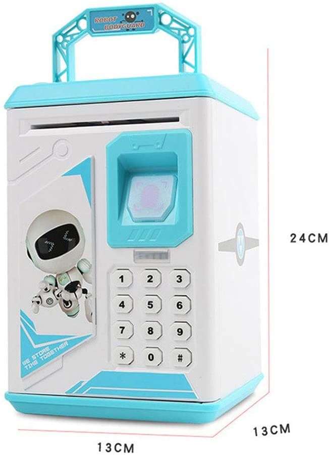 Kids ATM Fingerprint Password Money Box