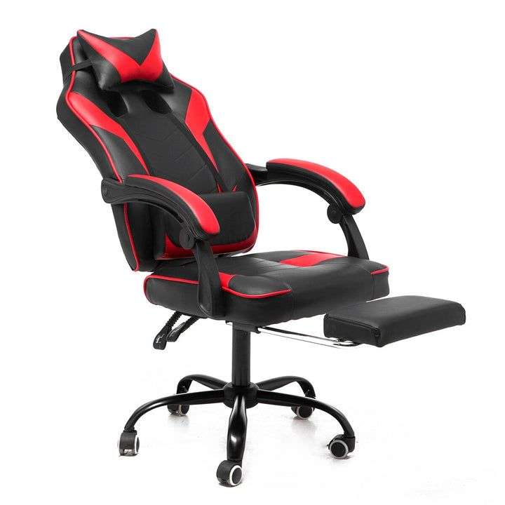 Gaming Chair with Pull Out Foot Rest Computer Office Chair
