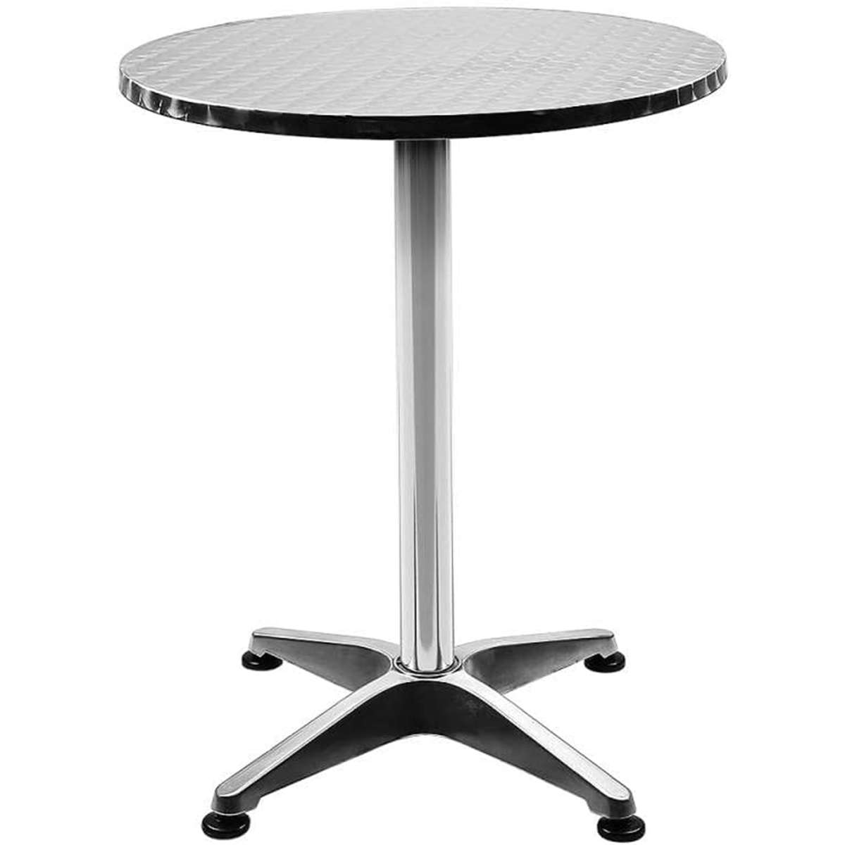 Silver Metal Round Coffee Table