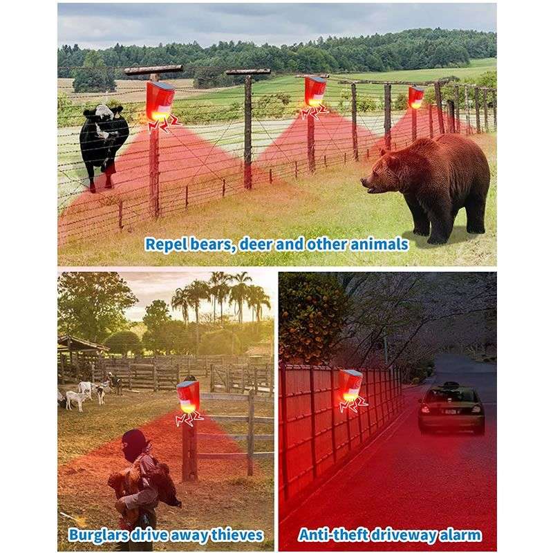 Solar Sensor Alarm Light